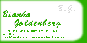bianka goldenberg business card